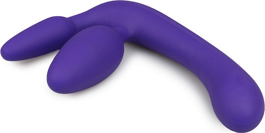 You2Toys Strapless Strap-On Triple Teaser Strapless Strap On με Τριπλό Dildo 20cm σε Μωβ Χρώμα