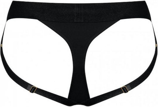 Heroine Luxury Strap On Harness Underwear 16.2cm in Black Color