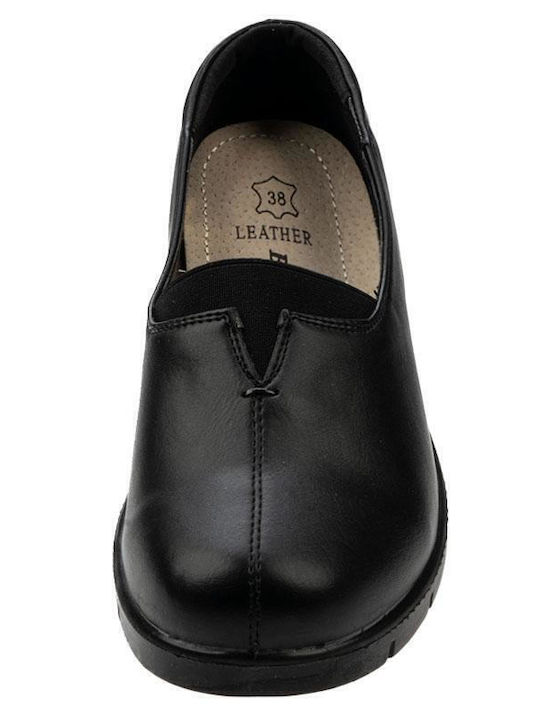 Slip-On-uri Anatomici Pentru Femei De Piele Negre