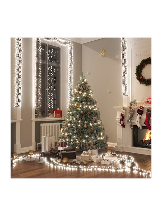 Cluster Christmas LED Light Cold White 40m vidaXL