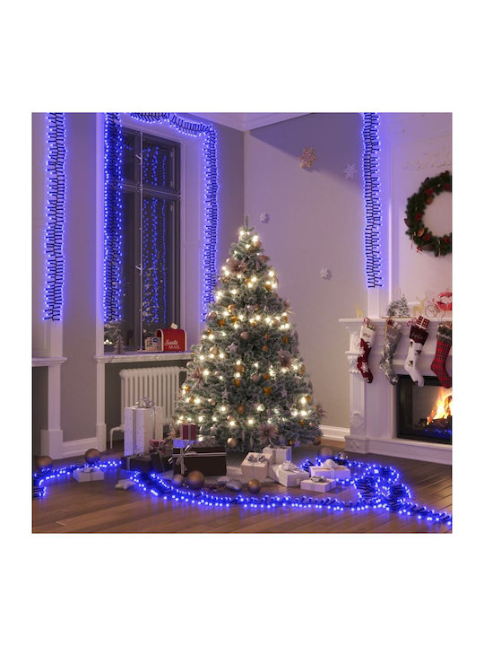 Cluster Christmas LED Light Blue 40m vidaXL