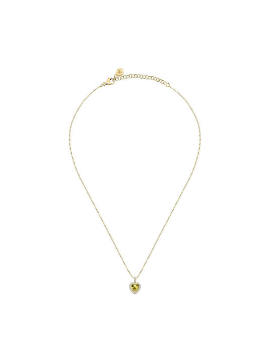 Morellato Necklace with design Heart from Gold Plated Silver