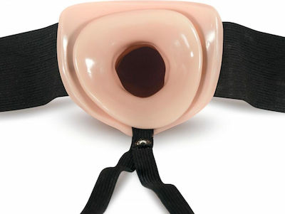 Blush Dr. Skin 6 Inch Hollow Strap On Harness with Dildo Flesh