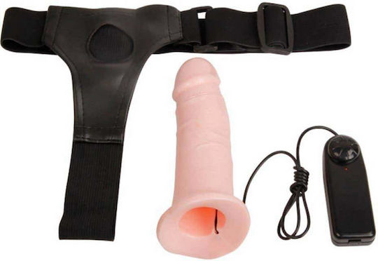 Baile Men's Pants Replacement Harness with Dildo 17cm and Vibration in skin color