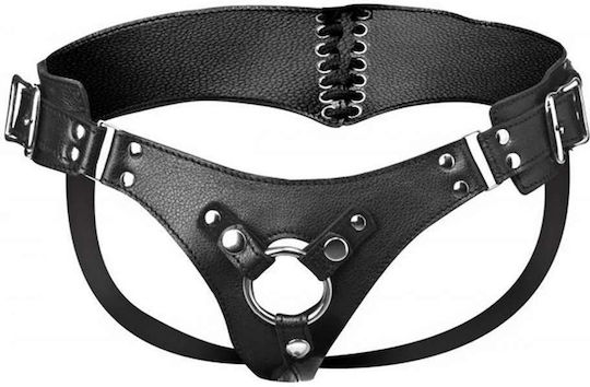 XR Strap U Bodice Corset Style Strap On Harness Harness in Black Color