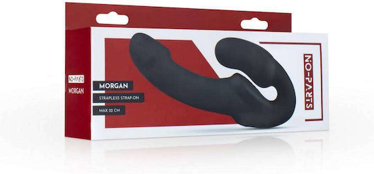 No Parts Morgan Trägerlos Strap On mit Dildo 22cm in Schwarz Farbe