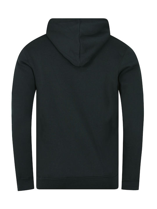 Rebase Men's Sweatshirt with Hood and Pockets Black