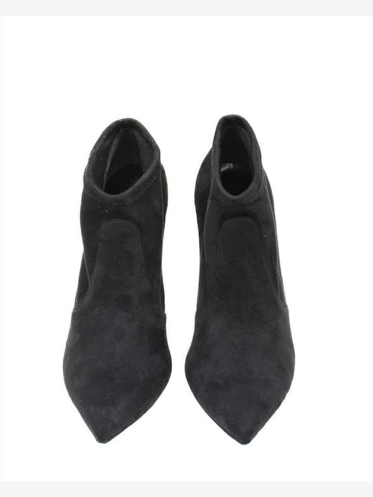 Wildleder Stiefeletten Damen Schwarz