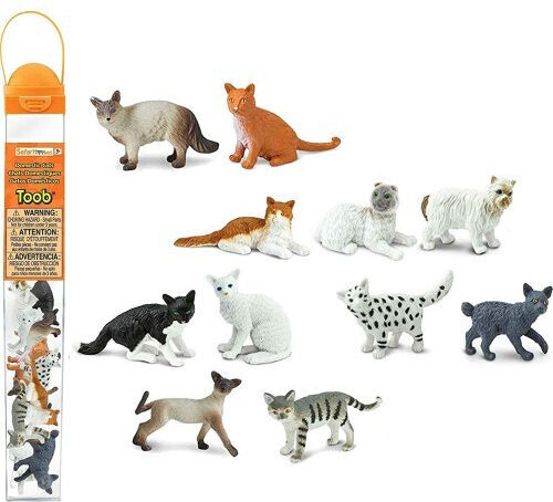 Safari Ltd Miniature Toy Cats for 3+ Years Old