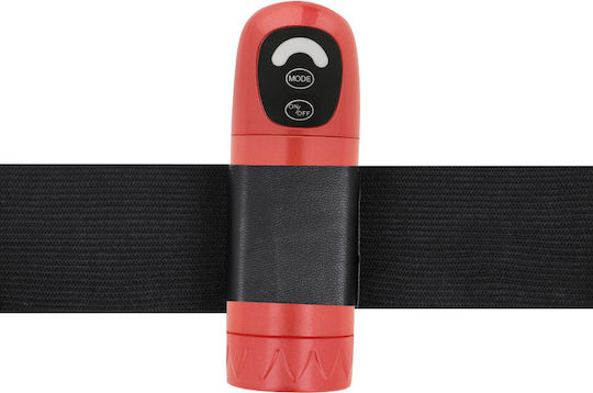 Harness Attraction Daniel Vibration & Rotation Harnașament cu Dildo 18cm și Vibrație în Culoare Roz