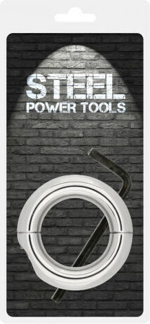 Steel Power Tools Steel Ball Stretcher Cock Ring Cock Metalic Argintiu