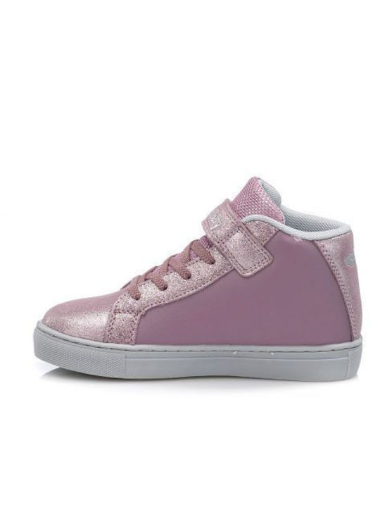 Lelli Kelly Kids Sneakers High Mille Stelle with Lights Pink