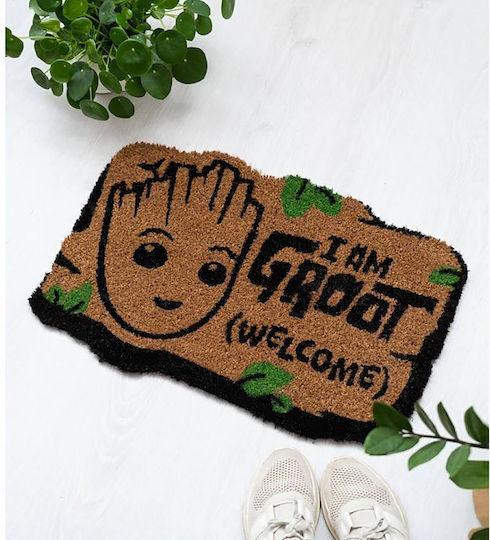Grupo Erik Πατάκι Εισόδου από Κοκοφοίνικα Marvel Groot Μπεζ 40x60εκ.