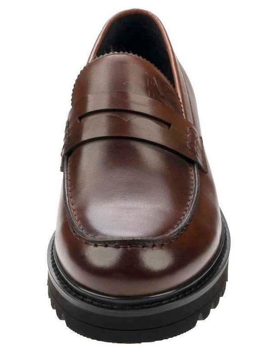 YOC19803 Mocasini barbati in Tabac maro Culori