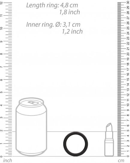 Shots Round Cock Ring Set Black