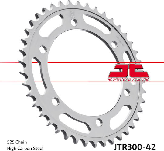 JT Sprockets Rear Sprocket 42 Teeth for Honda XL 650V Transalp for Yamaha TDM 900