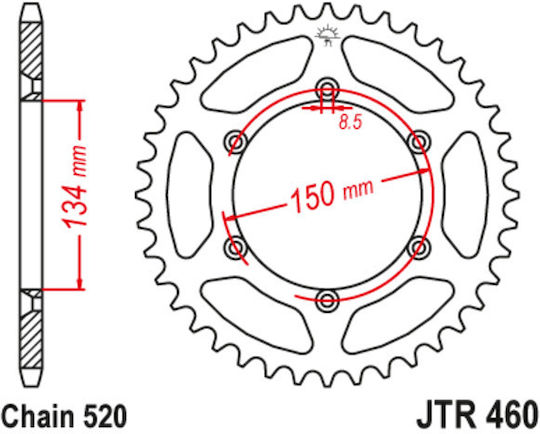 JT Sprockets Hinteres Ritzel 42 Zähne für Kawasaki KLX 250