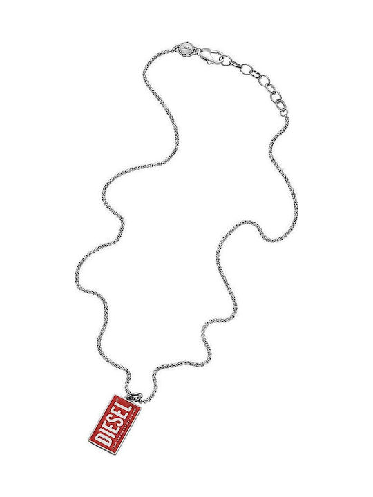 Diesel Necklace From Gold Plated Steel Diesel Necklace From Gold Plated Steel