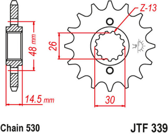 JT Sprockets Front Sprocket 18 Teeth for Honda CB 1300 / CBR 1100