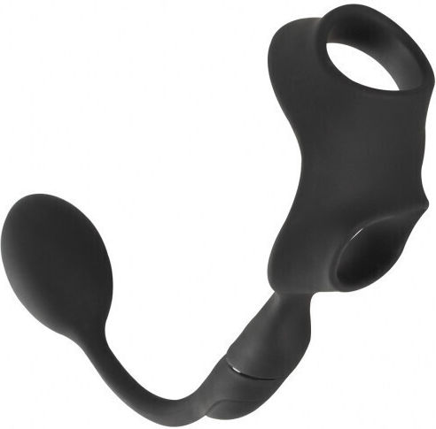 You2Toys Rebel Cock Ring With Remote Control Butt Plug Δαχτυλίδι Πέους Σιλικόνης με Πρωκτική Σφήνα Μαύρο 05507280000