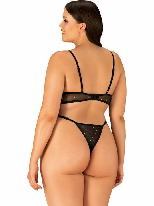 Obsessive Tienesy Sexy Bodysuit Schwarz