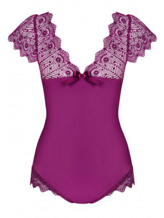 Obsessive Moketta Sexy Κορμάκι με Δαντέλα Purple