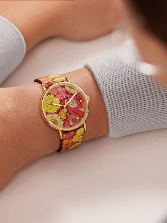 Ted Baker Phylipa Retro Ρολόι Μπαταρίας με Δερμάτινο Λουράκι