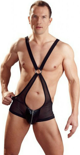 Svenjoyment Underwear Transparent Wrestler Body Секси мъжко боди Черен 21501821701