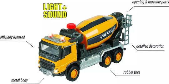 Majorette Volvo Cement Mixer Truck Concrete Mixer For 3+ Years Old