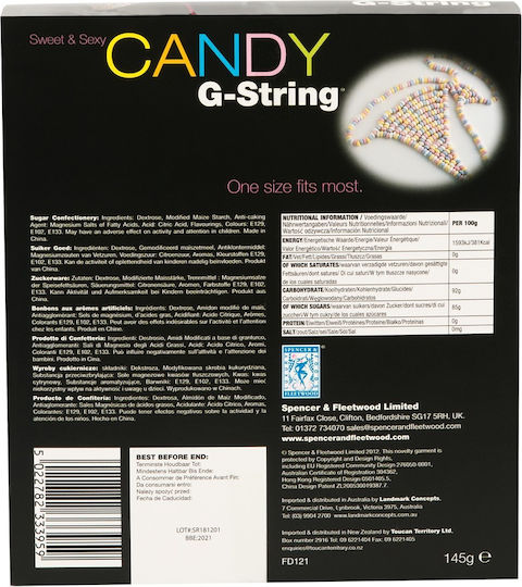 Spencer & Fleetwood Ltd Candy G-String Ερωτικό Βρώσιμο Δώρο