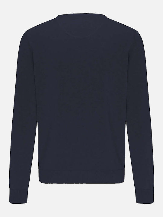 Fynch Hatton Men's Long Sleeve Sweater Navy Blue