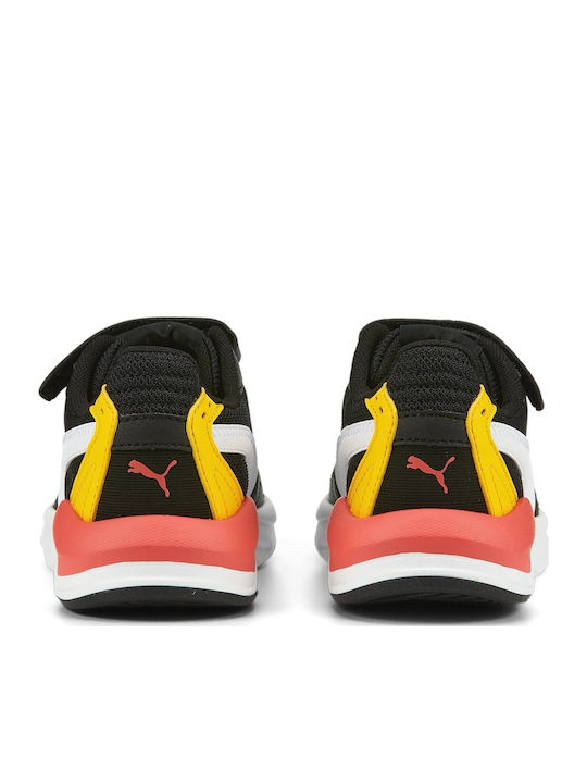 X-Ray Kids Sports Shoes Running with Hoop & Loop Closure Black