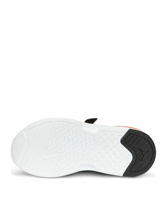 X-Ray Kids Sports Shoes Running with Hoop & Loop Closure Black