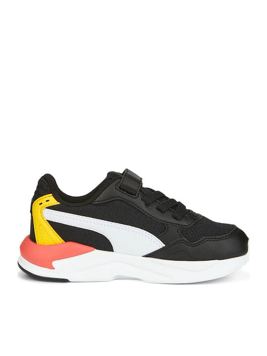 X-Ray Kids Sports Shoes Running with Hoop & Loop Closure Black