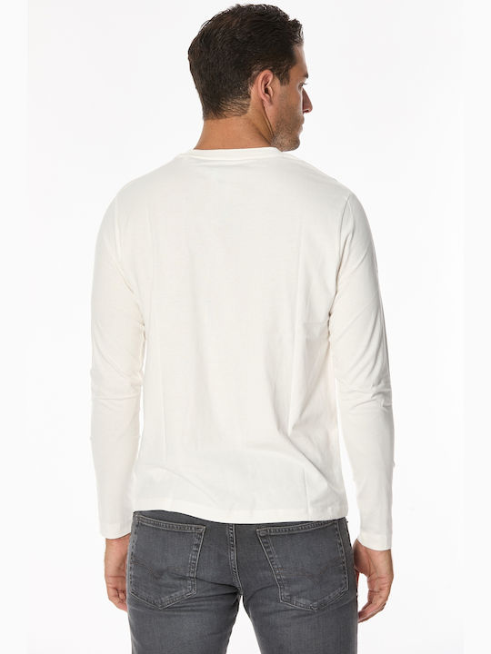 Pepe Jeans Men's Long Sleeve Blouse White