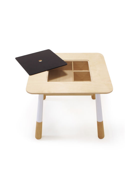 Kindertisch aus Holz Beige