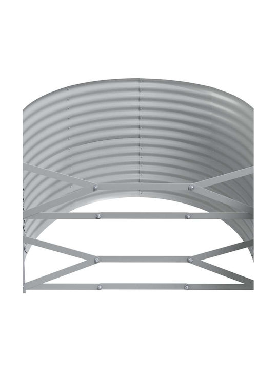 vidaXL Кутия за саксии Метал Сив 396x100x68см.
