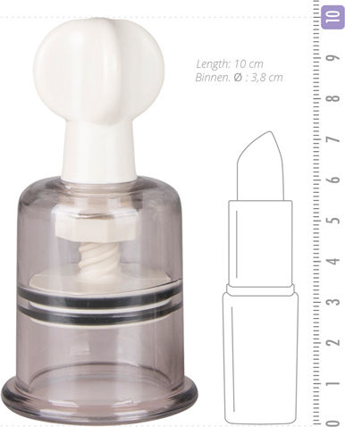 Easytoys Nipple & Clit Suckers Medium Clear 2pcs