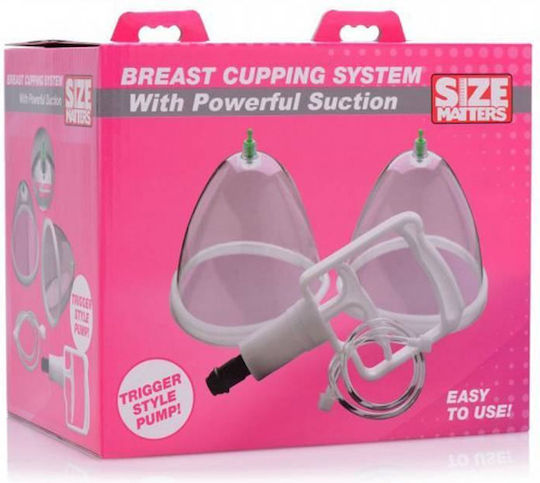 XR Size Matters Breast Cupping System Аспиратор Нипели Прозрачен 1бр
