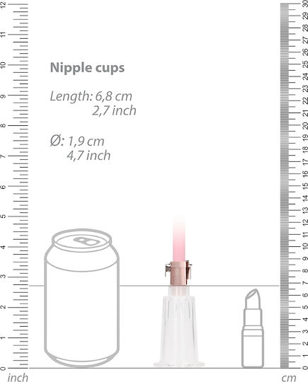 Shots Pumped Automatic Rechargeable Clitoral & Nipple Pump Set Аспиратор Вагина Medium Розов 1бр