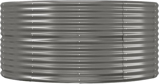 vidaXL Planter Box Metallic Gray 291x140x68cm.