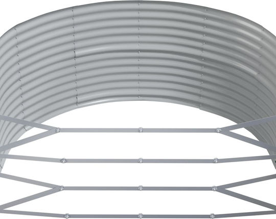 vidaXL Planter Box Metallic Gray 291x140x68cm.