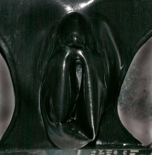 LateX Latex Slip mit Vagina-Einsatz Unterwäsche Schwarz