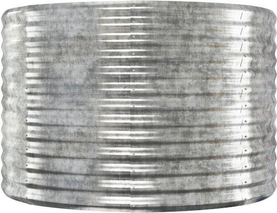 vidaXL Planter Box Metallic Silver 322x100x68cm.