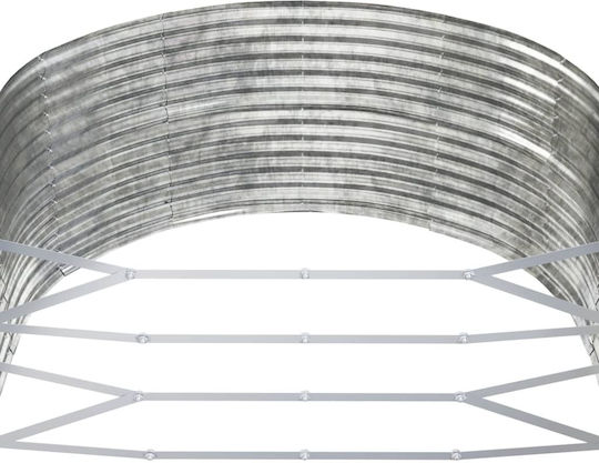 vidaXL Blumenkasten Metallisch Silver 291x140x68cm.