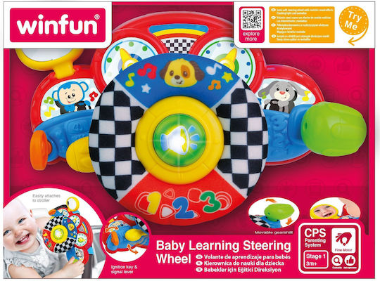 Winfun Steering Wheel Educational Steering Wheel with Sounds for 3++ Months