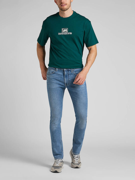 Ανδρικό Παντελόνι Τζιν με Slim Tapered Εφαρμογή Μπλε