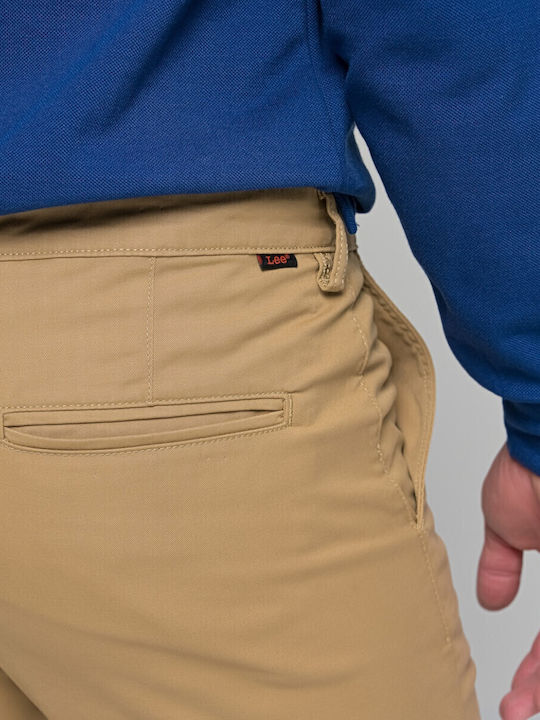 Hose Chino in Schlanker Passform Beige