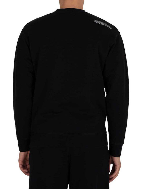 Replay Herren Sweatshirt mit Taschen Schwarz