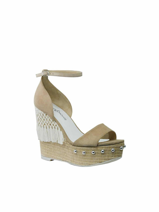 Women's Platform Gold&Rouge - Saque Su BEIGE 0128000070